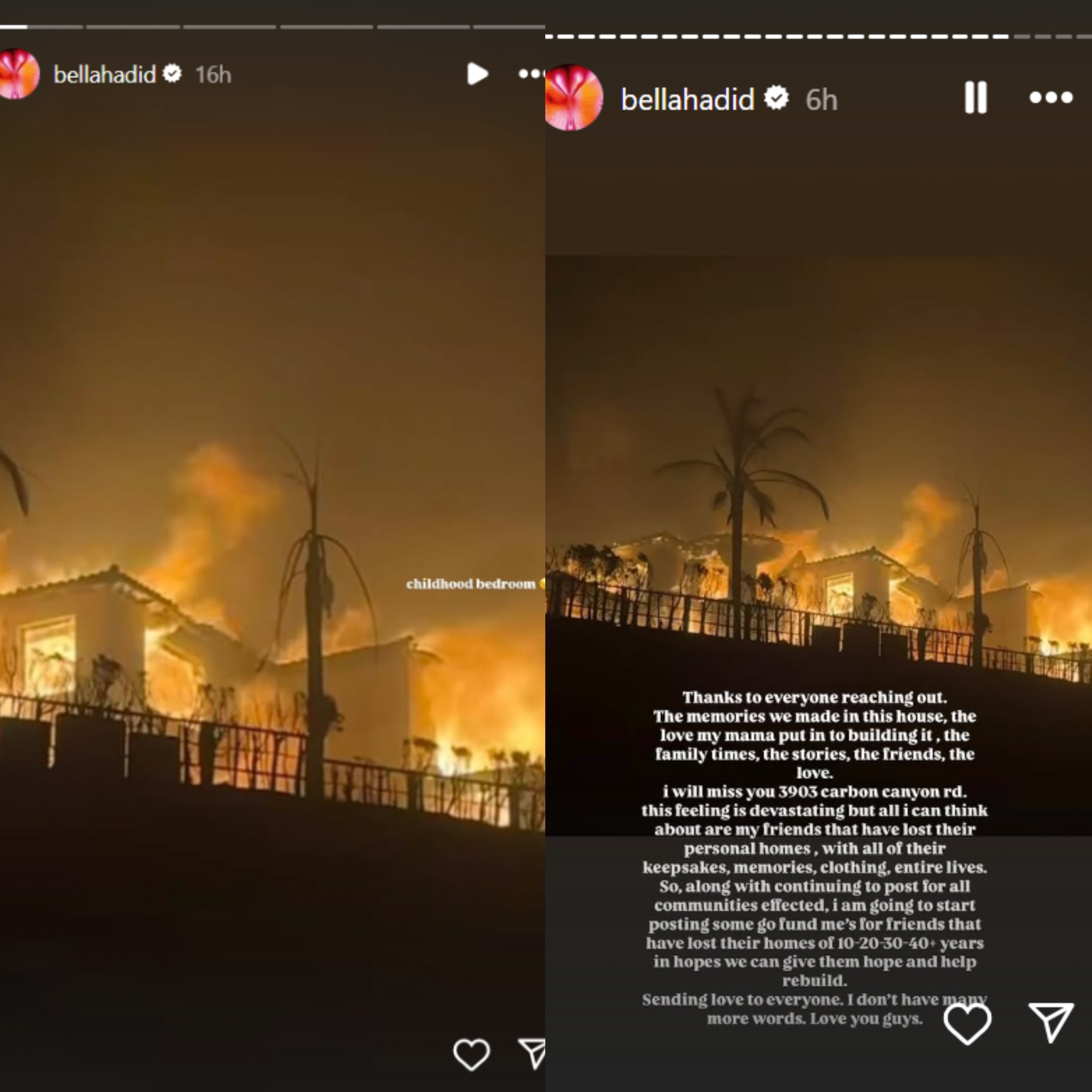 उन्होंने नष्ट हुए मालिबू घर की एक तस्वीर भी साझा की। उन्होंने नष्ट हुए मालिबू घर की एक तस्वीर भी साझा की।