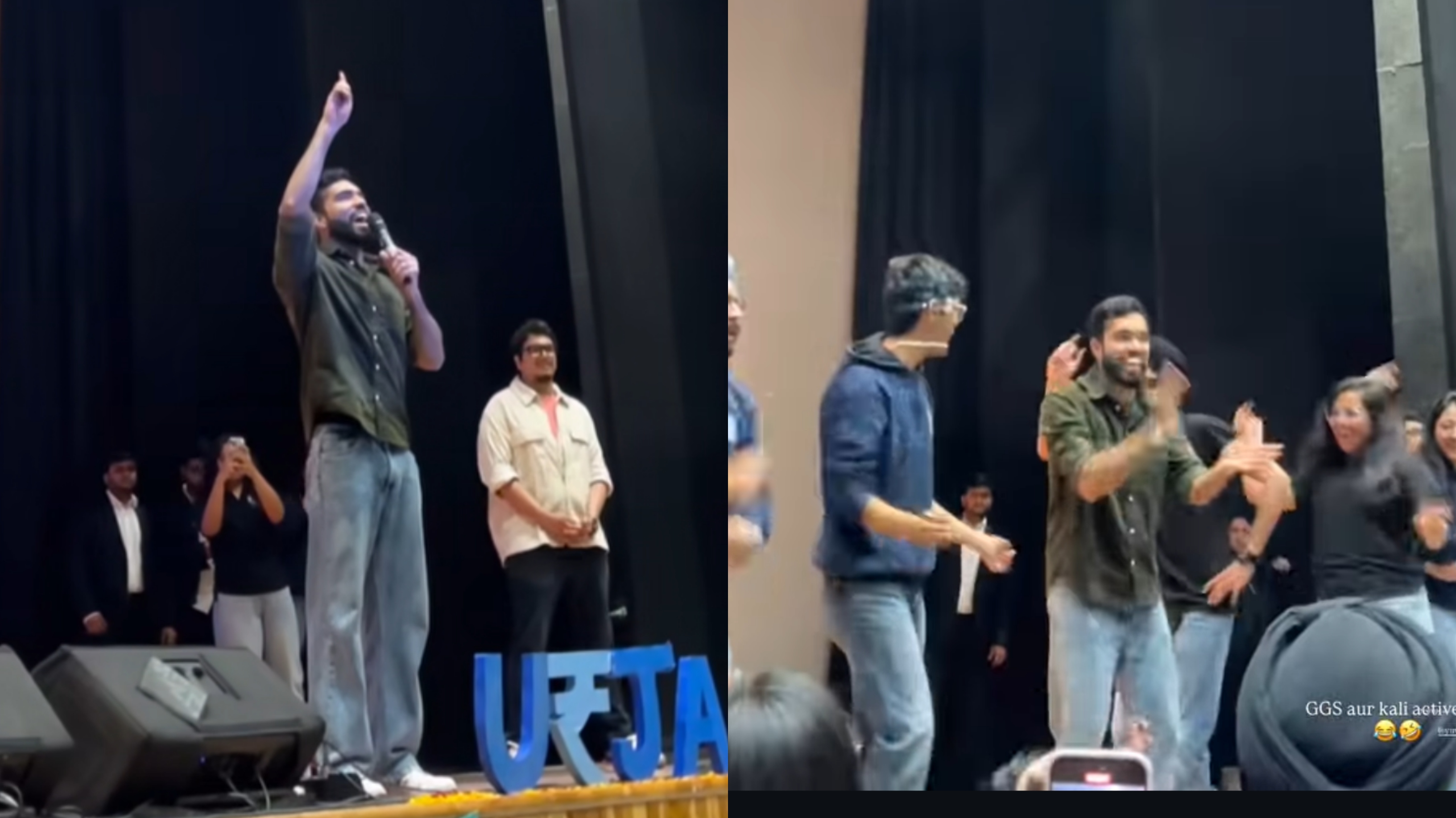 युवराज दुआ SGGSCC के छात्रों के साथ नृत्य करता है (स्क्रीनग्राब्स: इंस्टाग्राम) युवराज दुआ SGGSCC के छात्रों के साथ नृत्य करता है (स्क्रीनग्राब्स: इंस्टाग्राम)